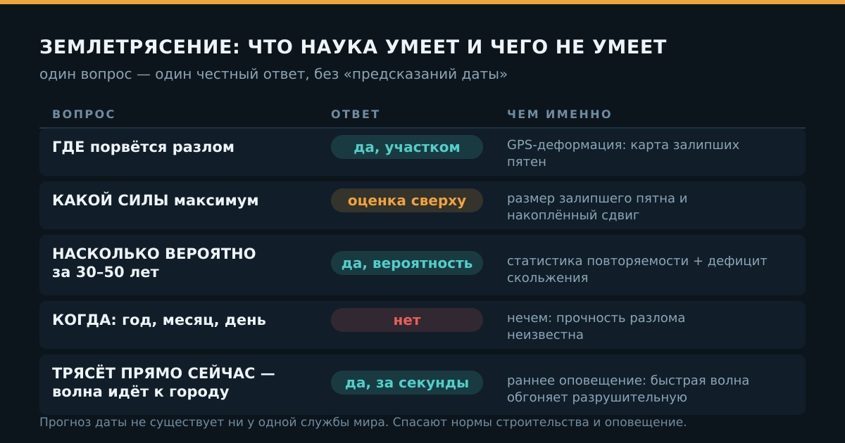 Что наука умеет и чего не умеет: один вопрос — один честный ответ
