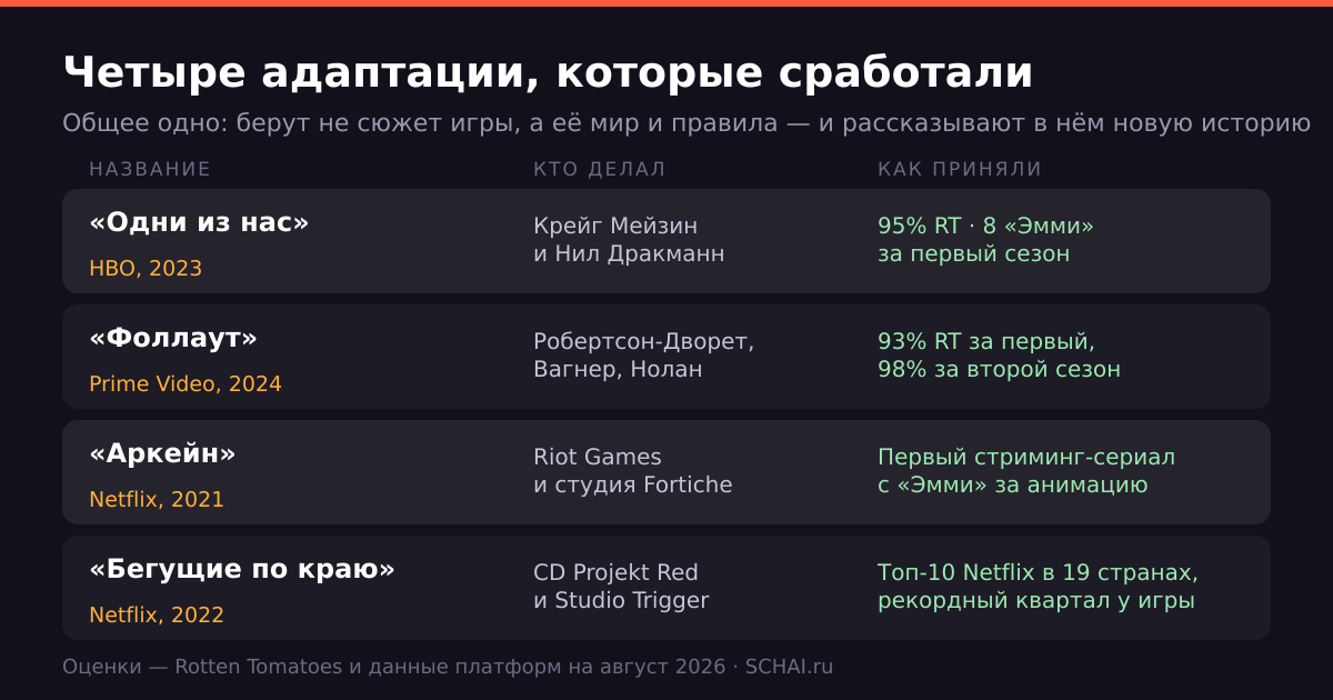 Четыре удачные адаптации и то, что у них общего