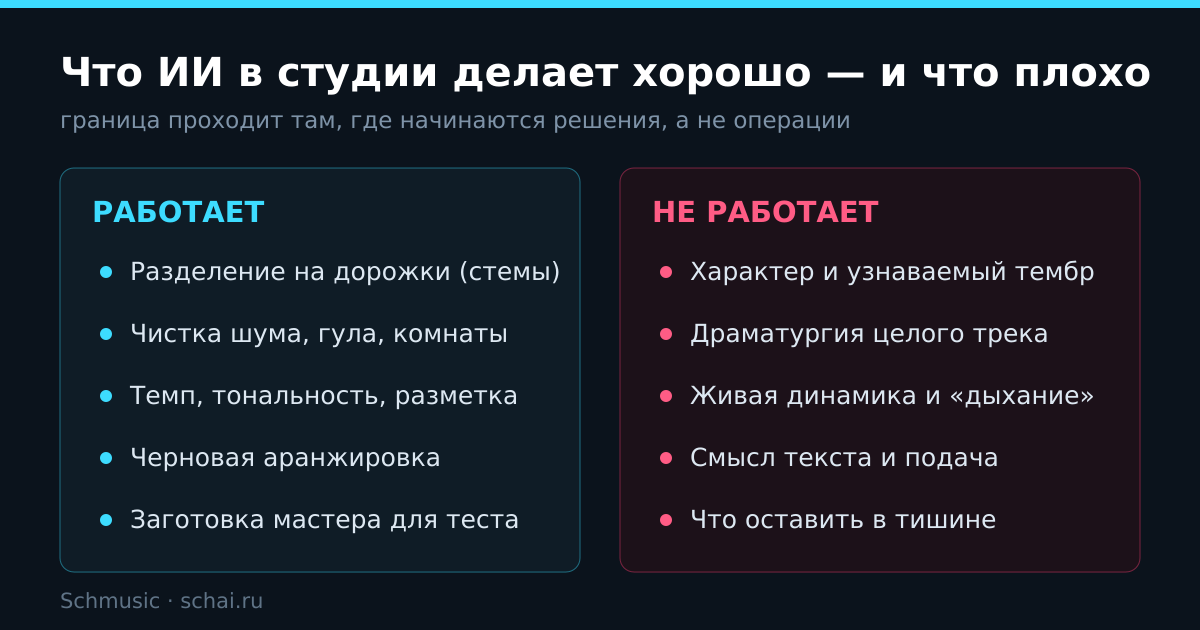 Граница простая: операции — машине, решения — человеку
