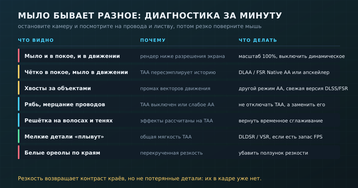 Сначала определите, какое именно «мыло» вы видите: от этого зависит, что включать