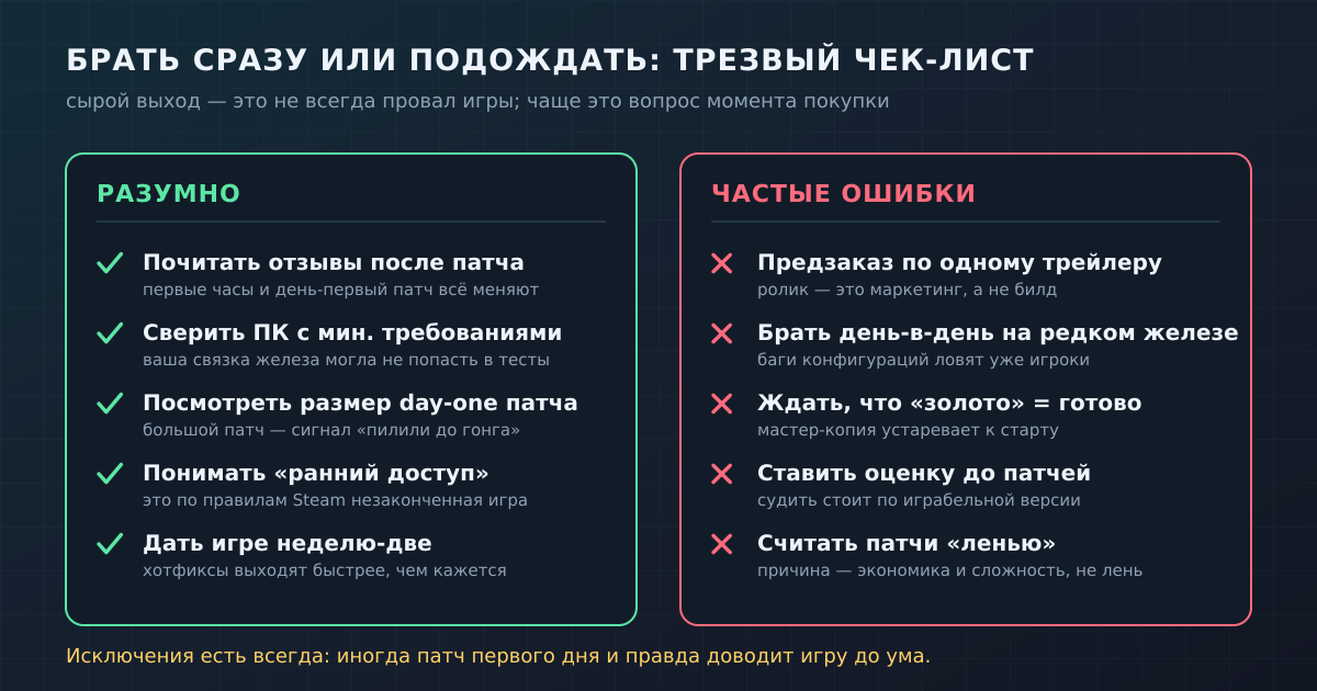 Трезвый чек-лист покупателя: что стоит сделать перед покупкой на старте и какие ошибки совершают чаще всего.