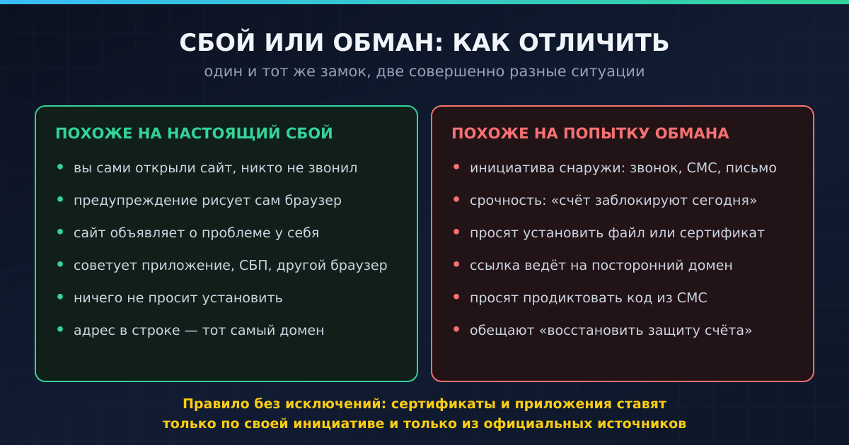 Сбой или обман: по каким признакам различать