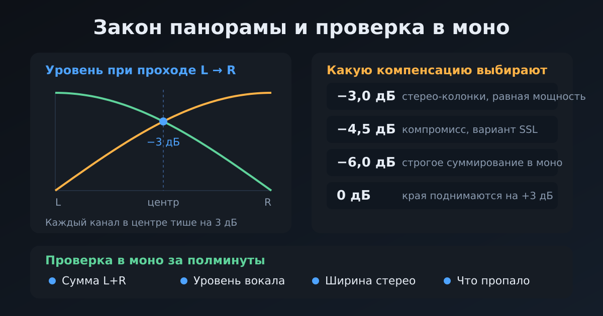 Закон панорамы: почему центр притапливают и какие значения приняты