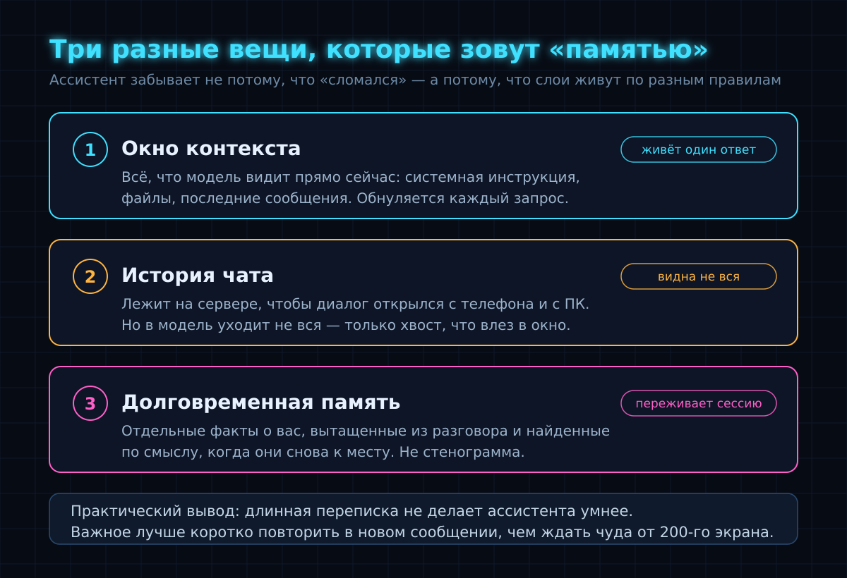 Три слоя, которые в быту называют одним словом «память»