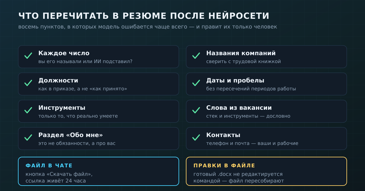 Чек-лист после нейросети: восемь мест, где модель ошибается чаще всего