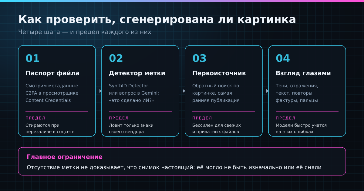 Четыре практических способа проверки и предел каждого из них